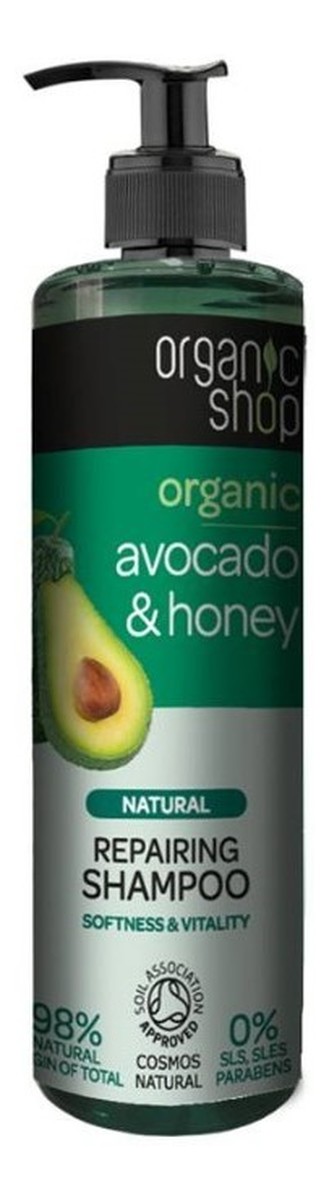 organic shop avocado honey szampon