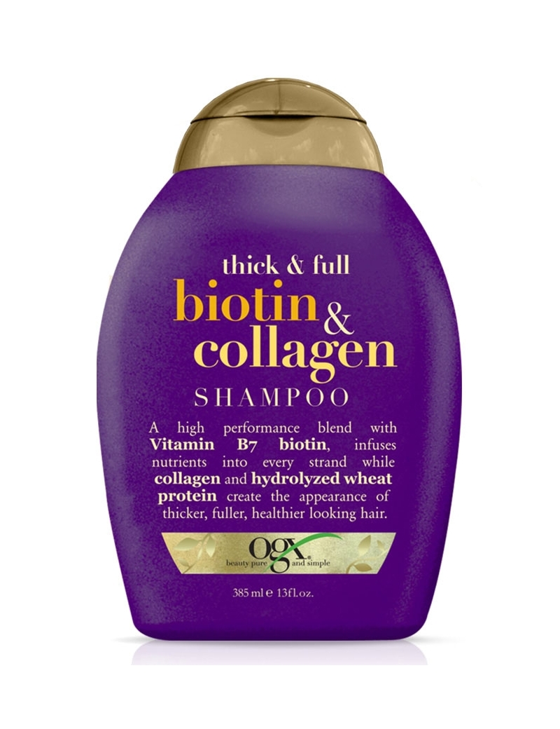 organix ogx szampon zwiększający objętość włosów biotin & collagen