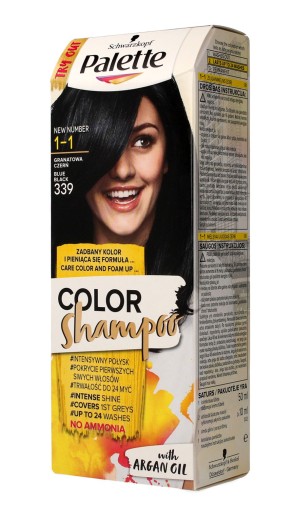 palette color shampoo szampon koloryzujący 113 czarny opinie