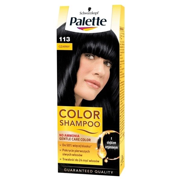 palette color shampoo szampon koloryzujący 113 czarny opinie