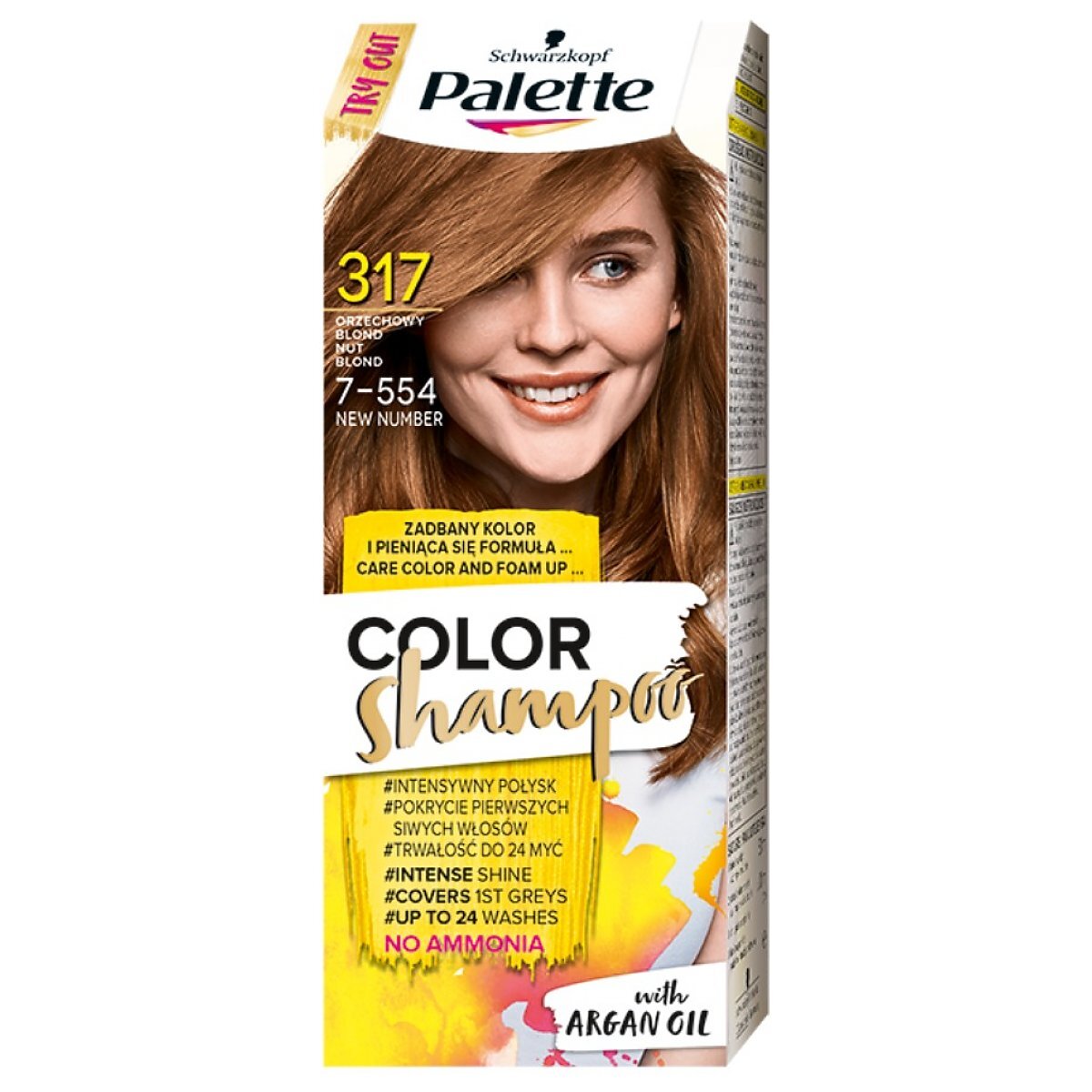 palette color shampoo szampon koloryzujący 231 jasny brąz
