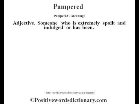 pamper meaning