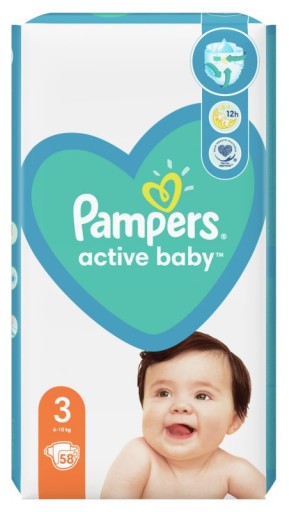 pampers 3 58 szt