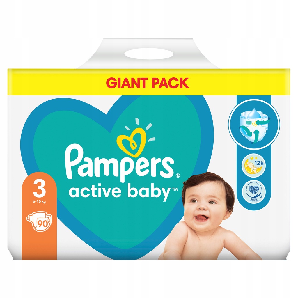 pampers active baby 3 104 szt