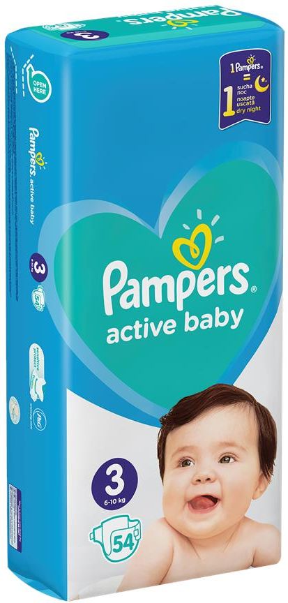 pampers active baby 3 54 szt