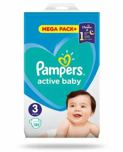 pampers active baby 3 mega pack 152 cena