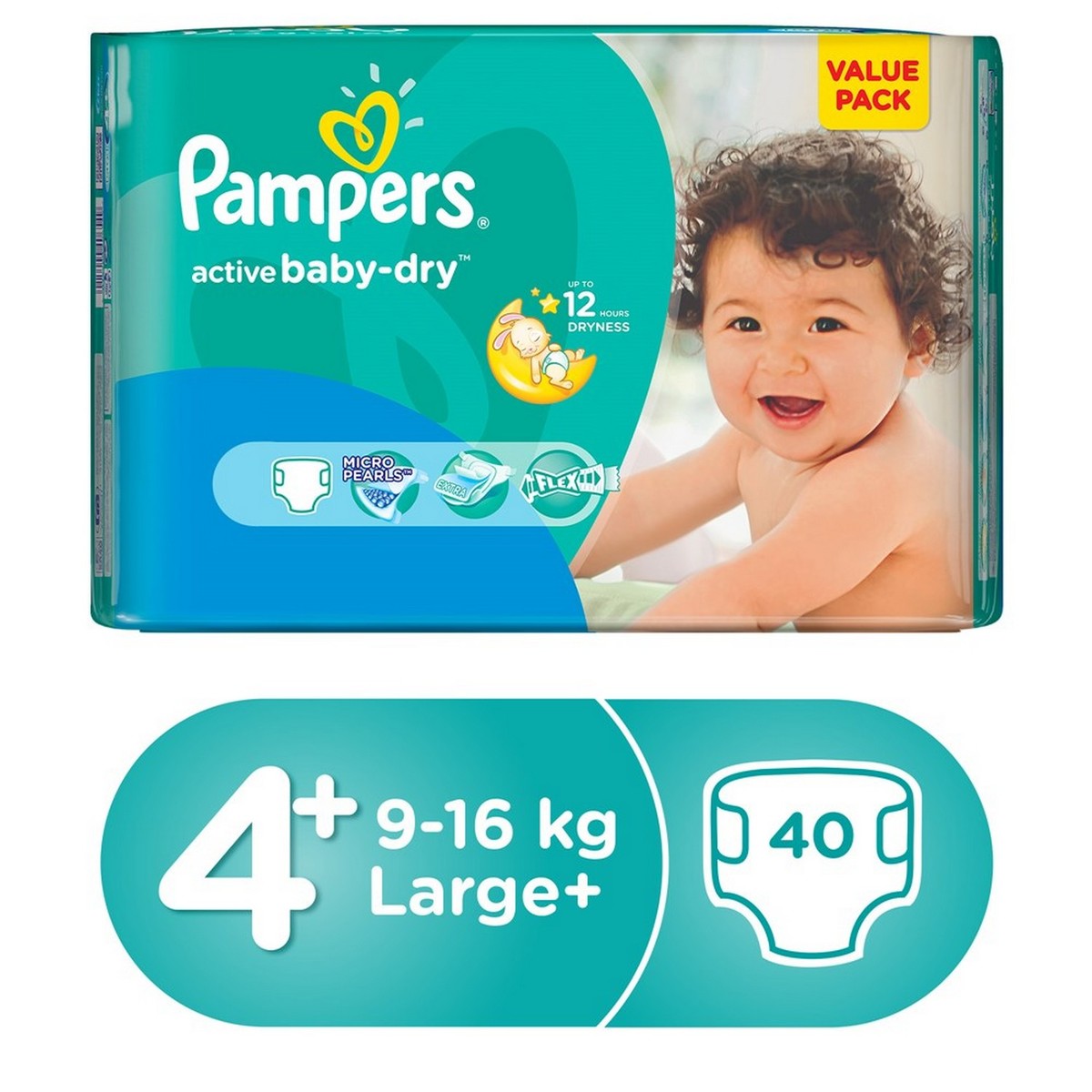 pampers active baby 4+ maxi plus 9-16kg