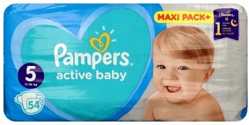 pampers active baby 5 54 szt