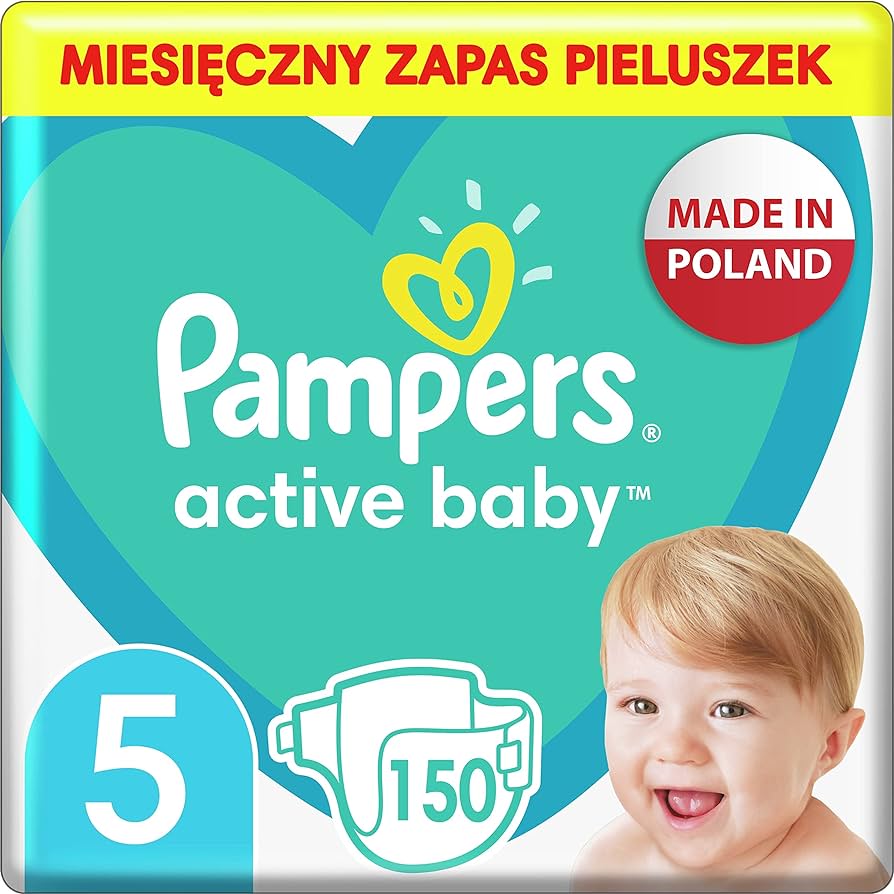 pampers active baby-dry pieluszki 3 150