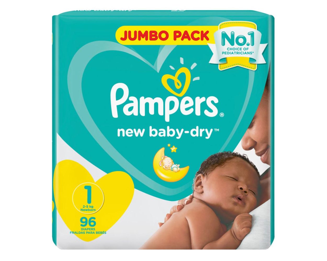 pampers active dry 1 100 szt