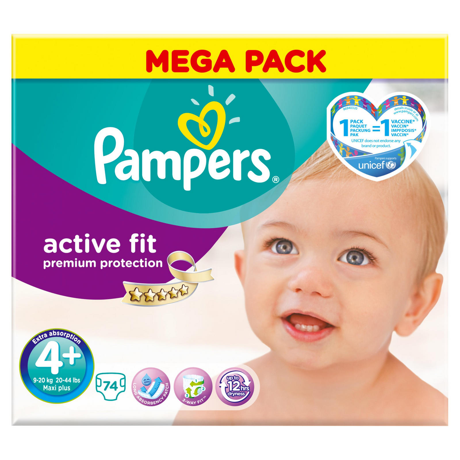 pampers active fit size 4 plus