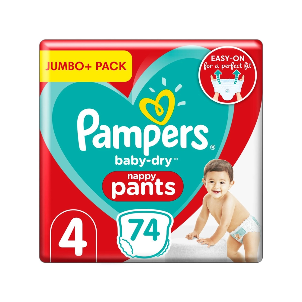 pampers baby dry nappy pants size 4