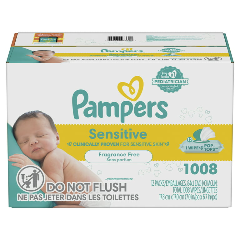 pampers baby wipes 12 pack