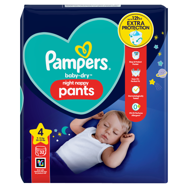 pampers dry night pants