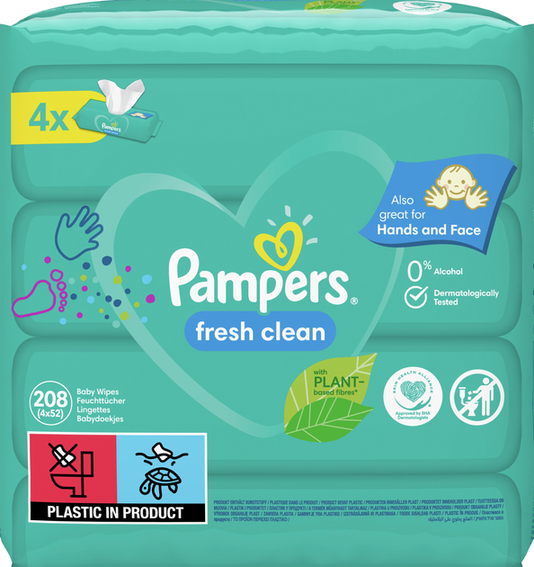 pampers fresh clean chusteczki nawilżane dla niemowląt