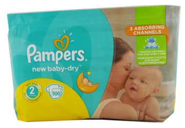 pampers new baby dry 2 mini 100 szt