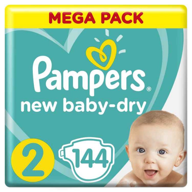 pampers new baby-dry rozmiar 2 mini 144 cena