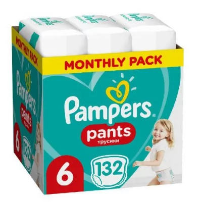 pampers pants 6 132 szt