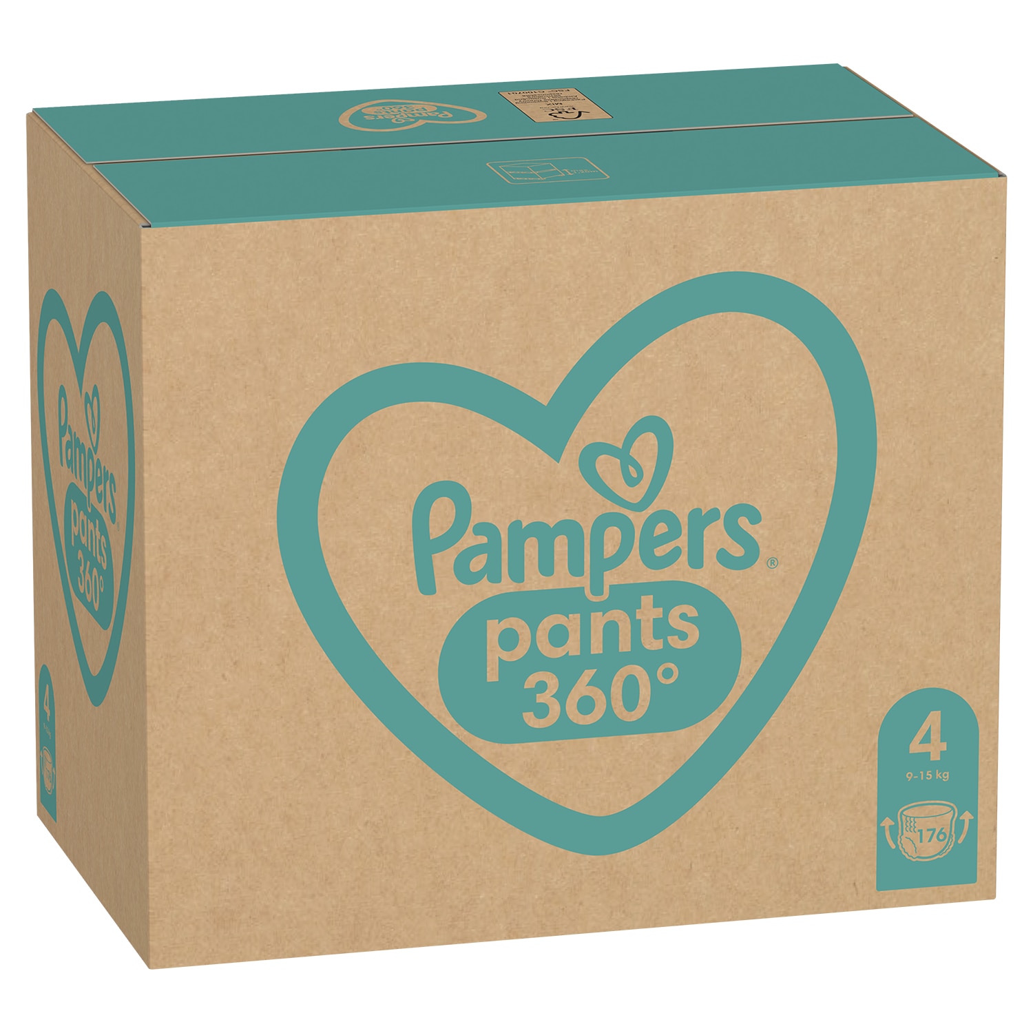 pampers pieluchomajtki pants zapas 4 maxi 176 szt