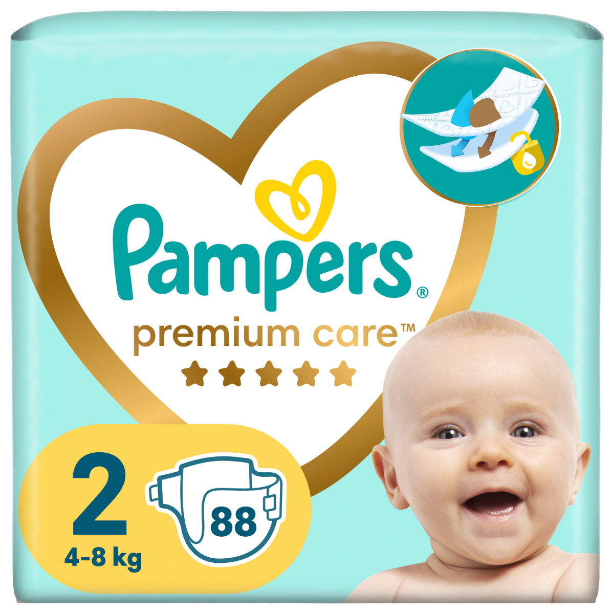 pampers premium care 1 88szt