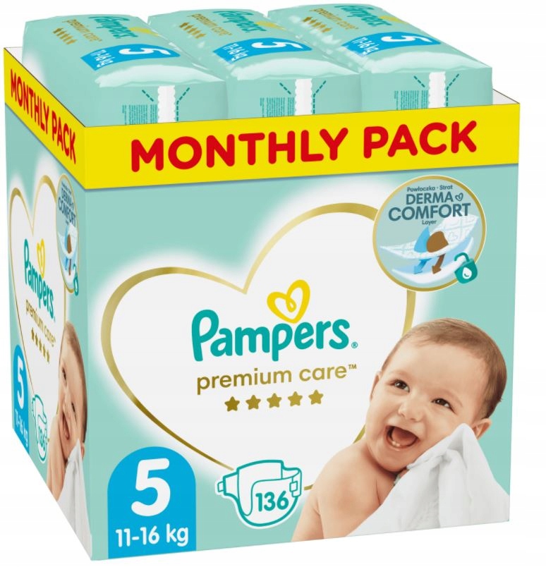 pampers premium care 4 maxi 168 sztuk