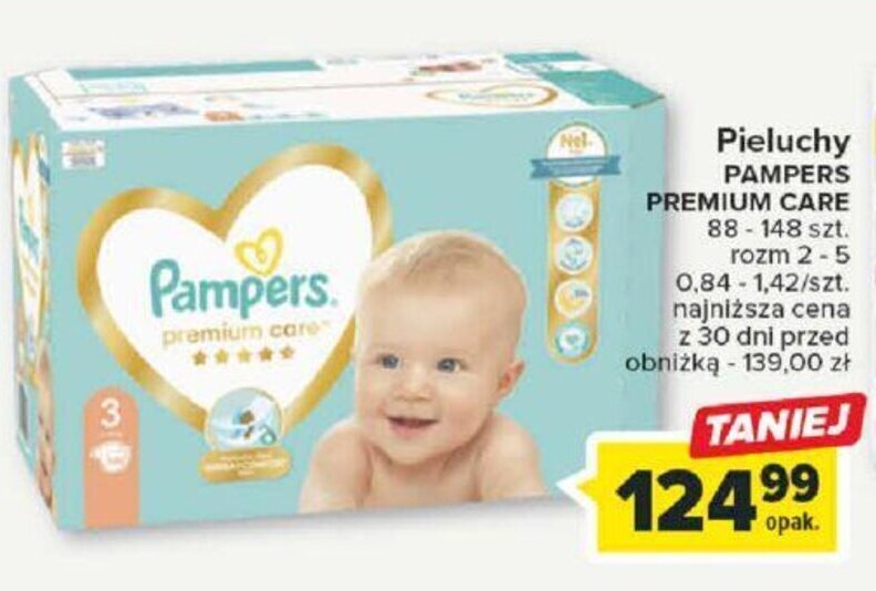 pampers premium care 88 szt auchan