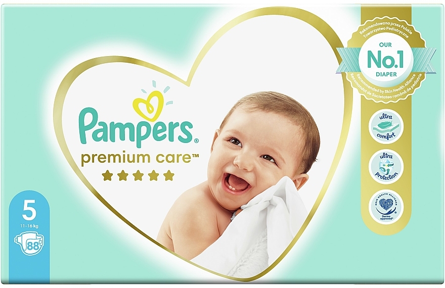 pampers premium care pieluchy rozmiar 1 newborn 2-5kg 22 sztuki