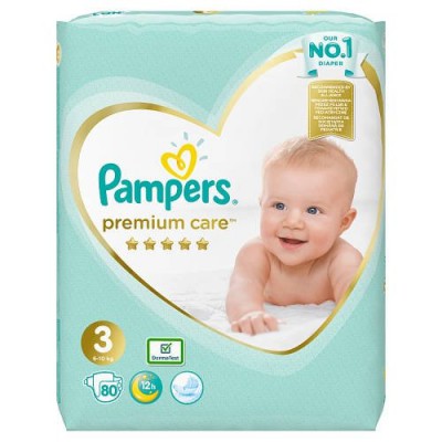 pampers premium care pieluchyi rozmiar 3 5-9kg 80 sztuk