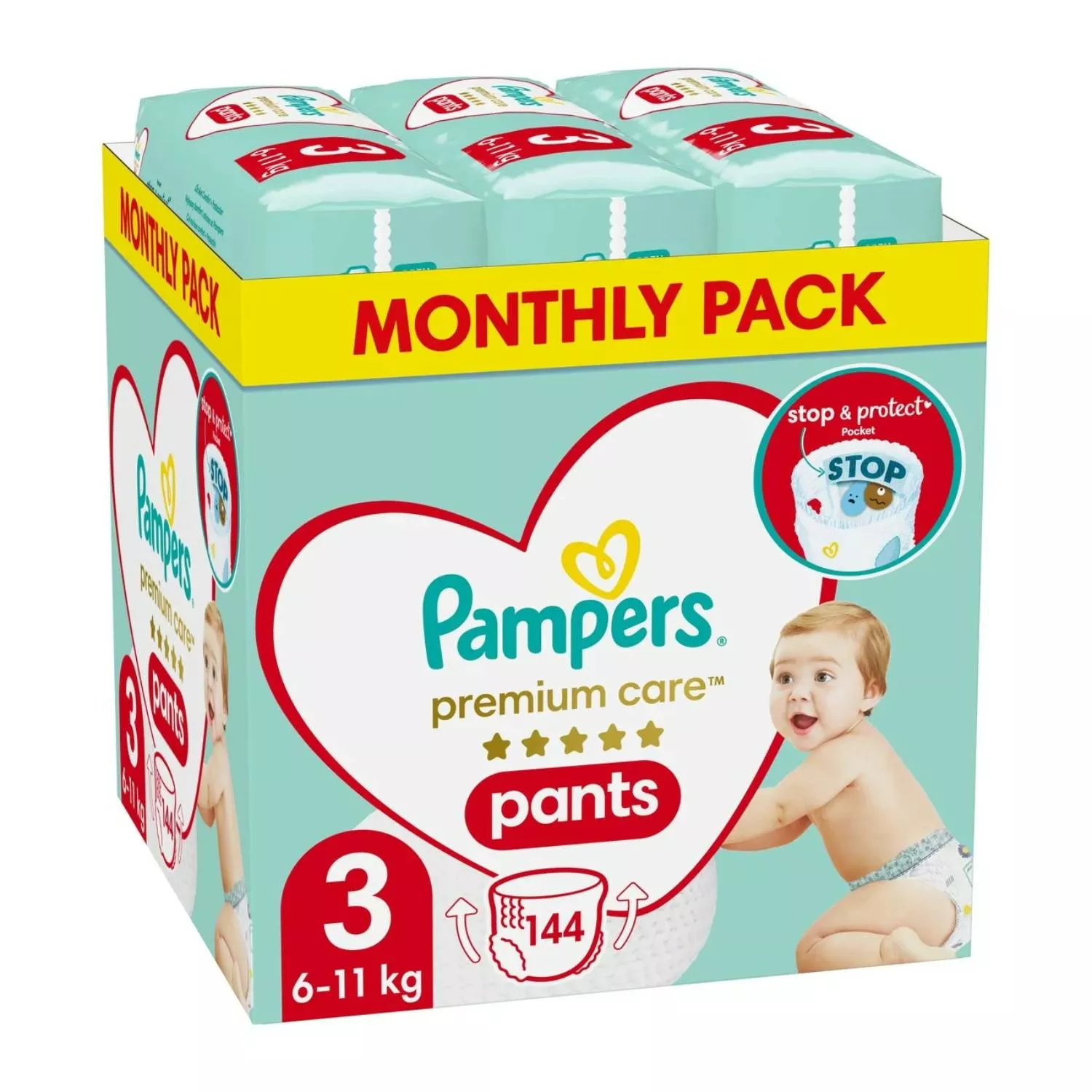 pampers premium care środek