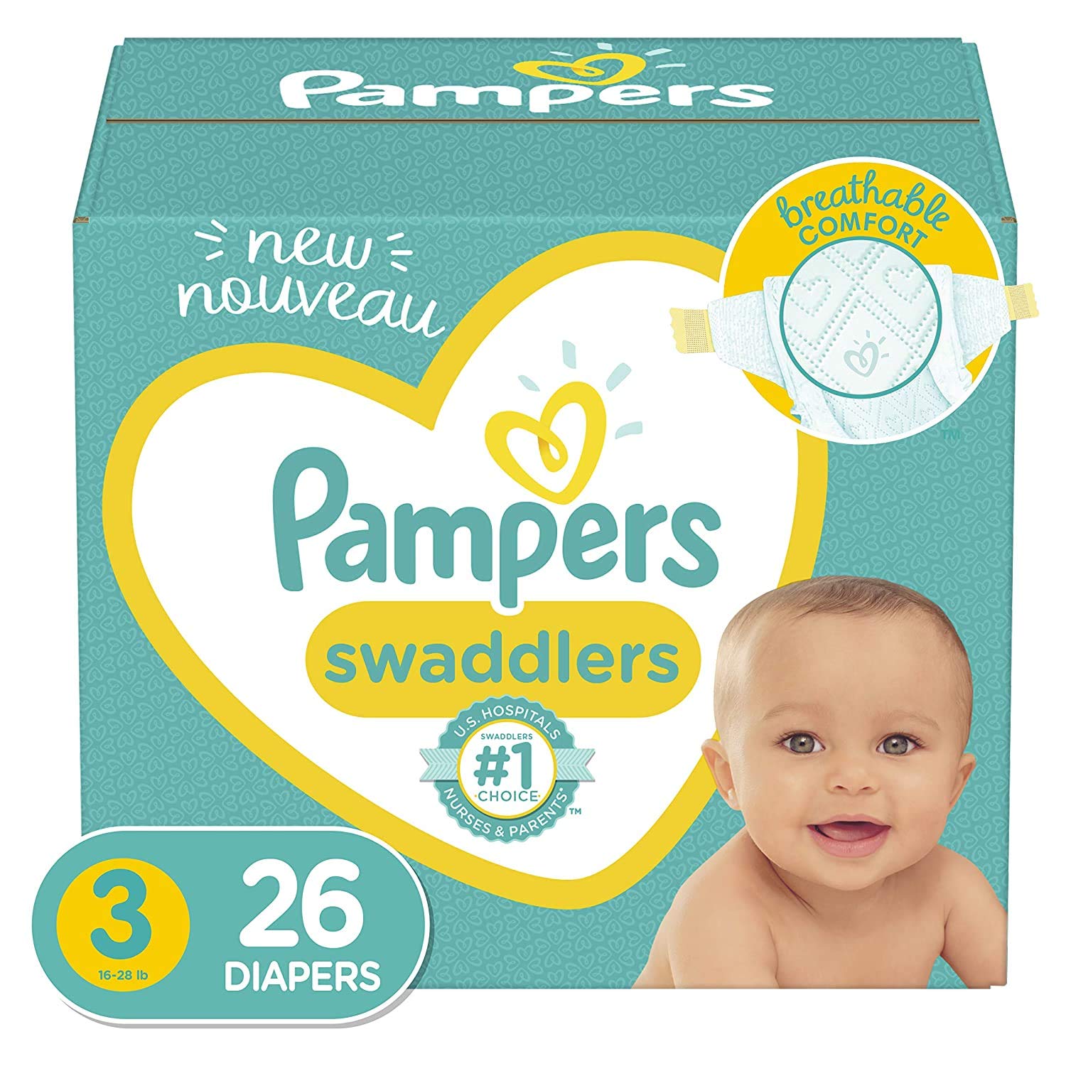 pampers swaddlers jumbo pack size 3
