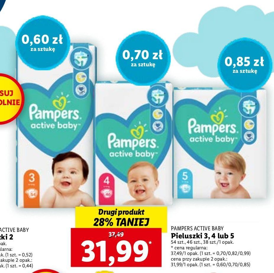 pampersy pampers lidl