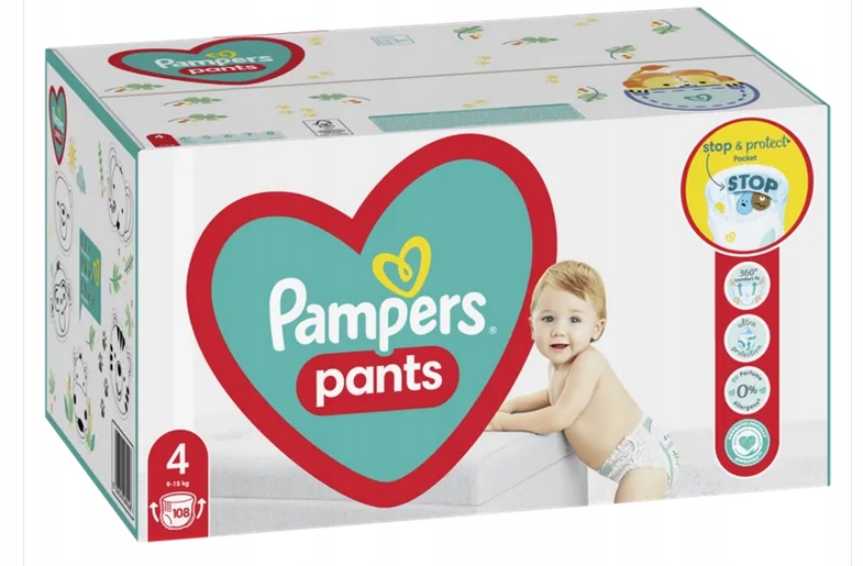 pants 4 pudełko pampers