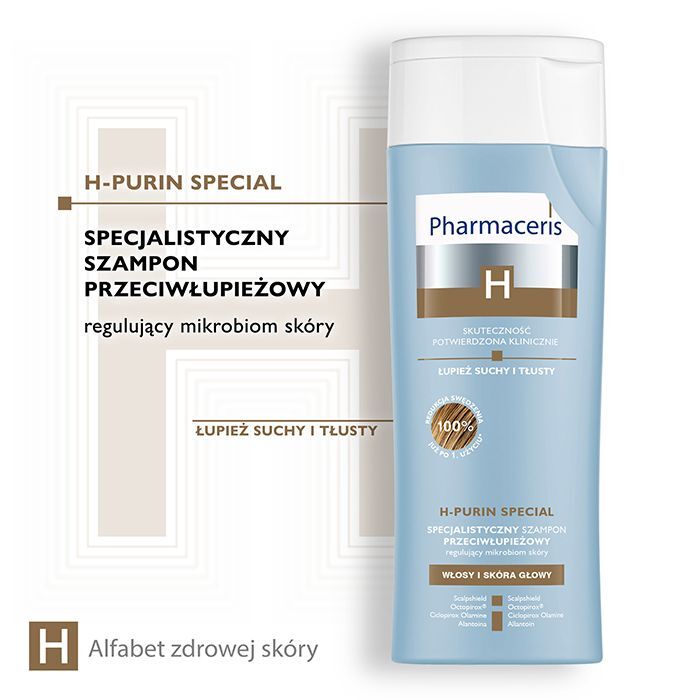 pharmaceris h purin oil szampon przeciwłupieżowy łupież tłusty