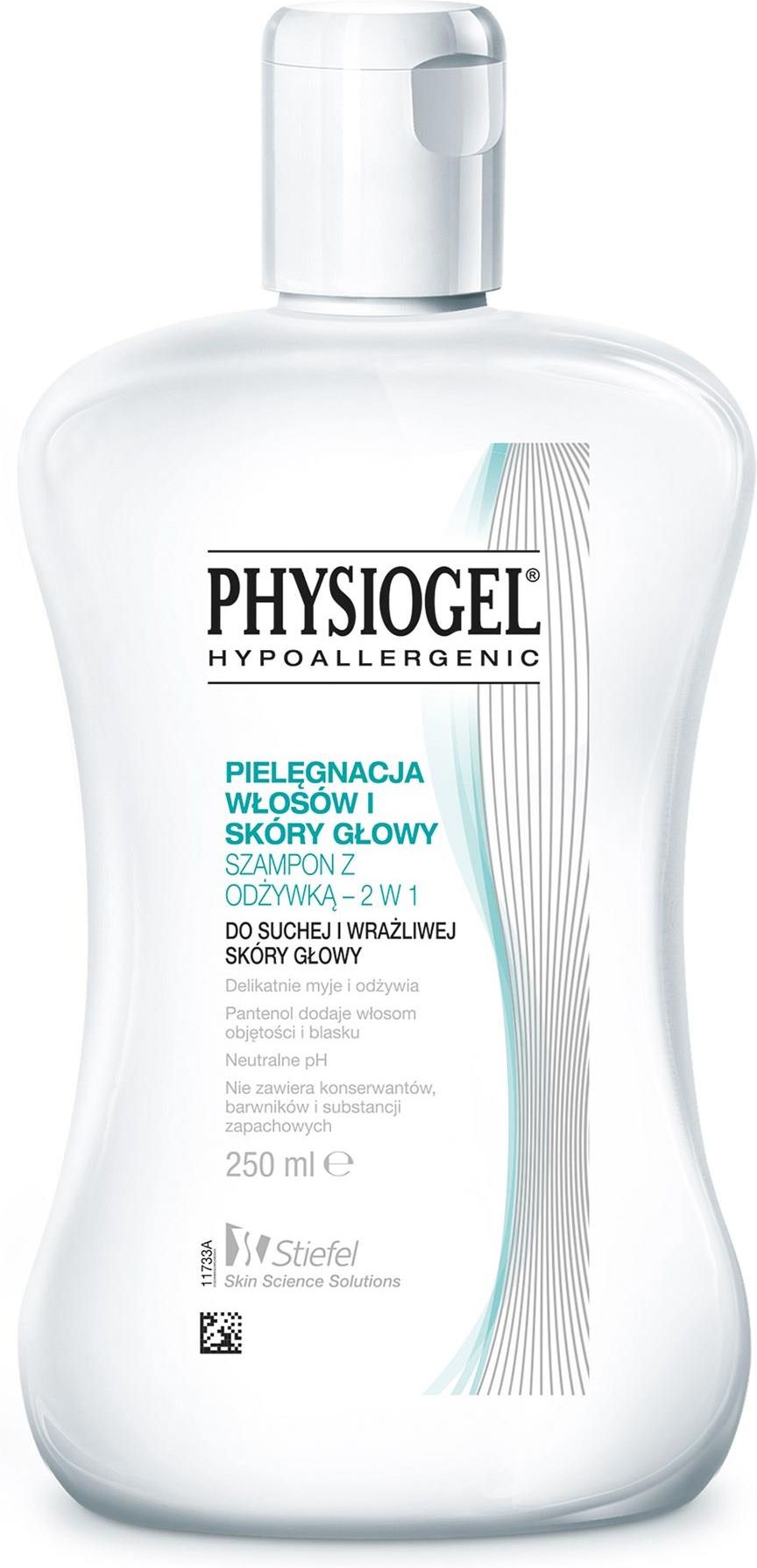 physiogel szampon hypoalergiczny z odżywką