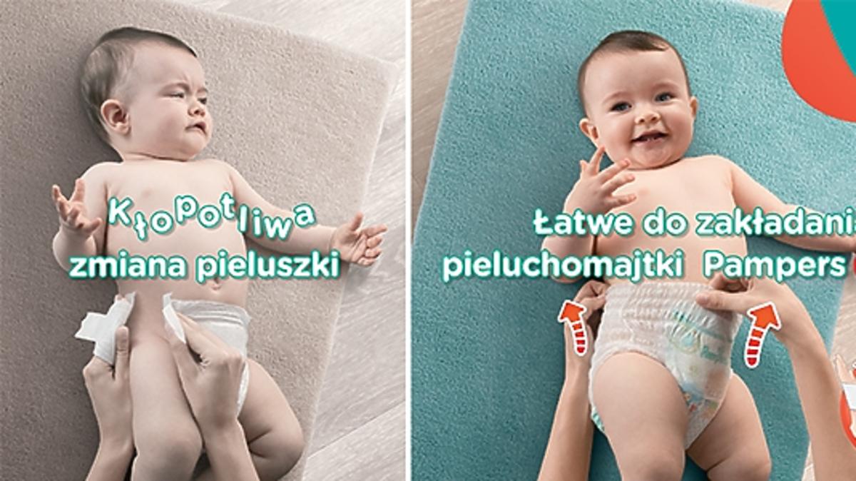 pieluchomajtki pampers jak je ściągać