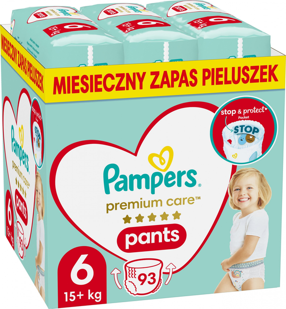 pieluchomajtki pampers premium care 6