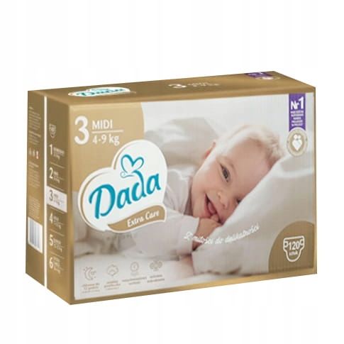 pieluchy dada extra care 3 box