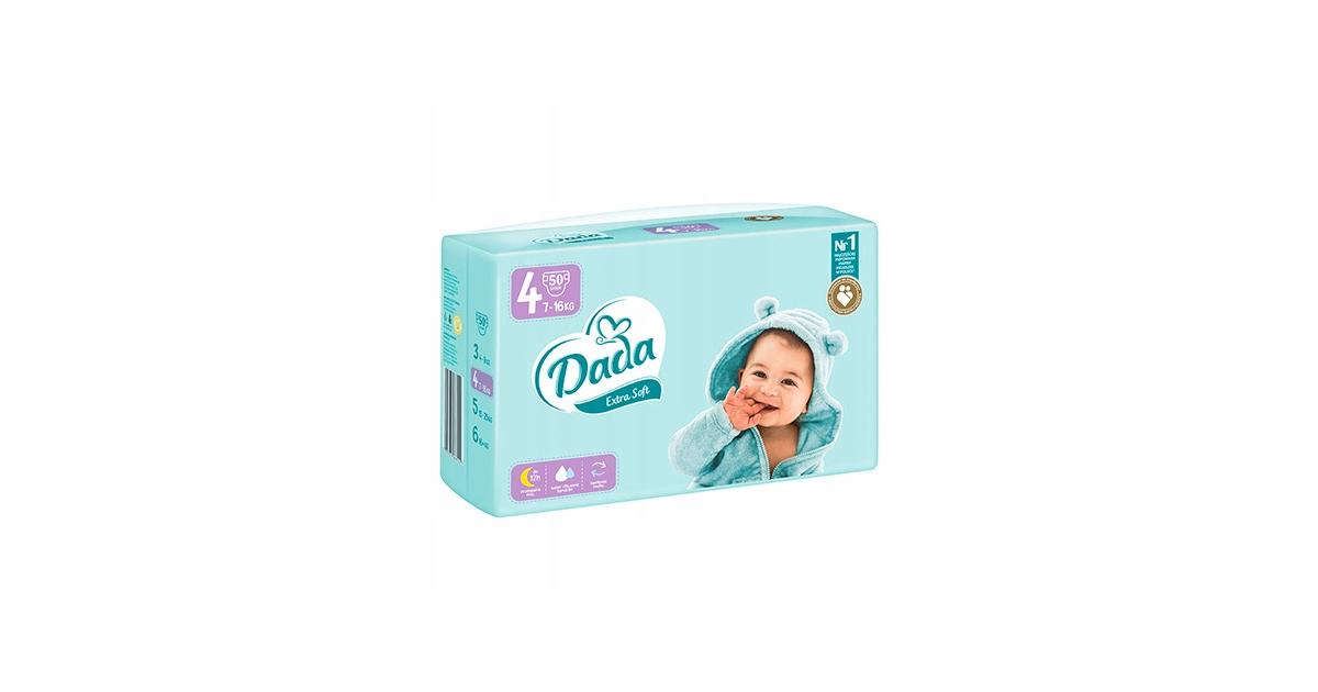 pieluchy dada extra care czy extra soft ceny