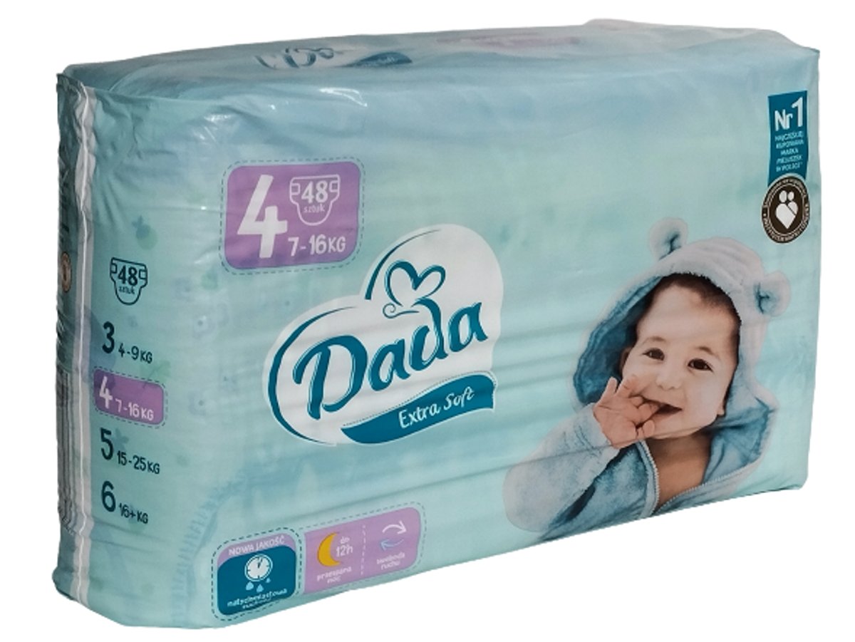 pieluchy dada rozm 4 extra soft 52 szt rozmija opakowania