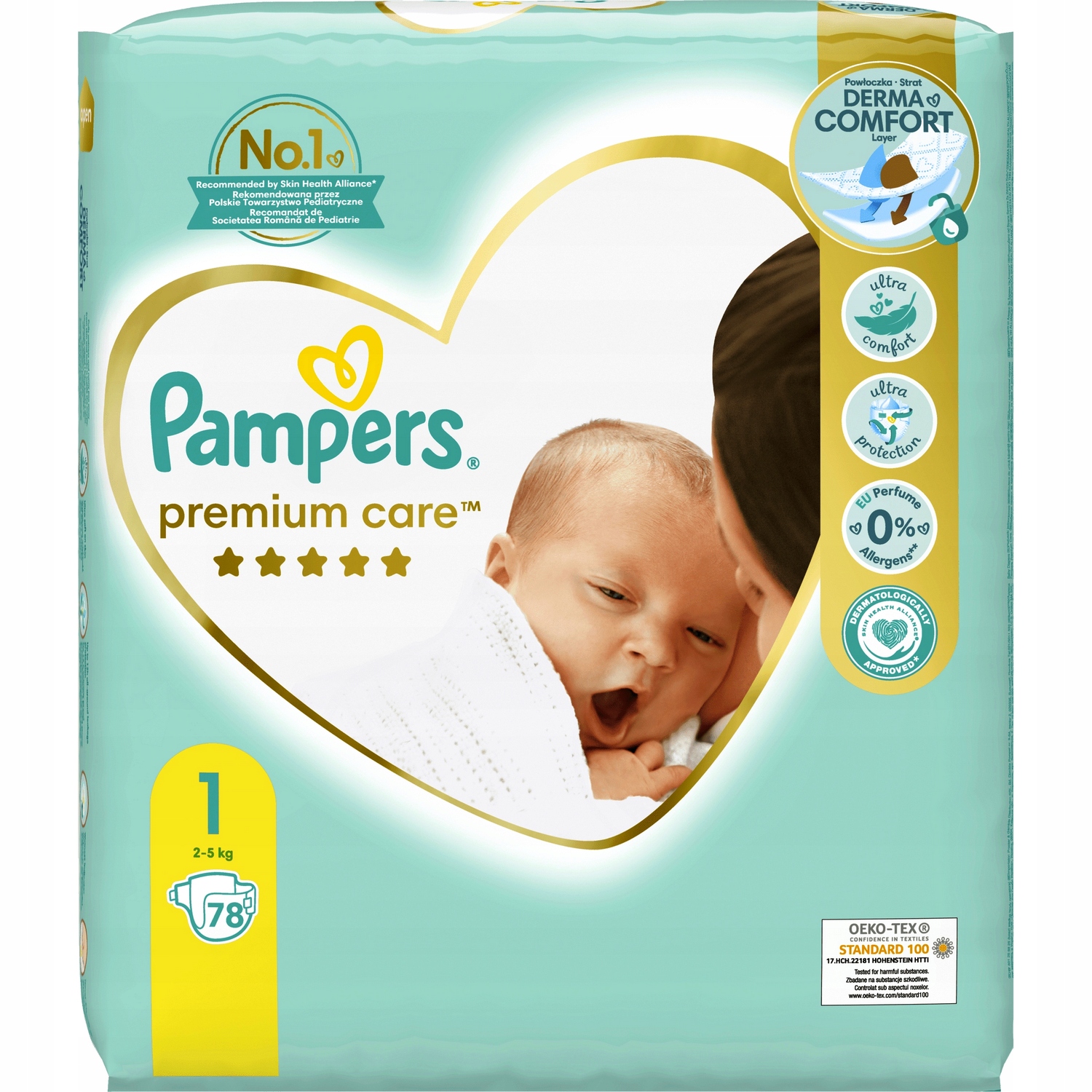 pieluchy pampers premium care 1 new born 220