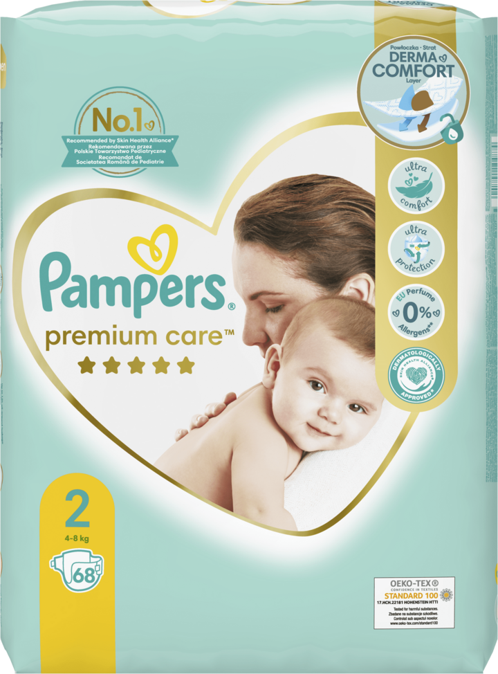 pieluchy pampers premium care 2 za 1 grosz rossmann