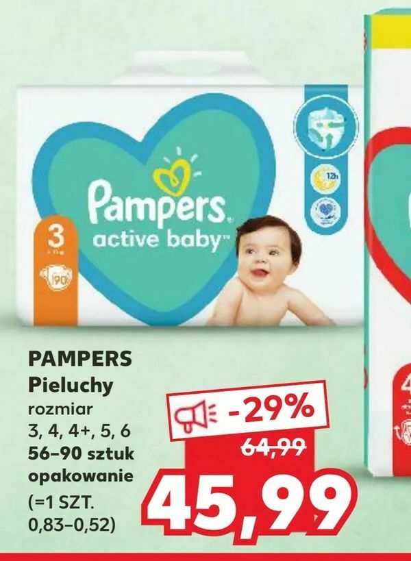 pieluchy pampers w kauflandzie