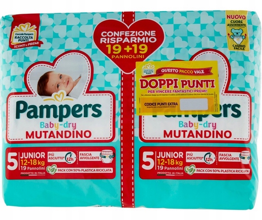 pieluszki pampers baby dry 5