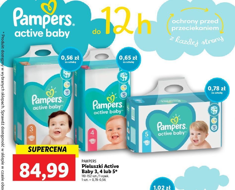 promocja pampers active baby 4