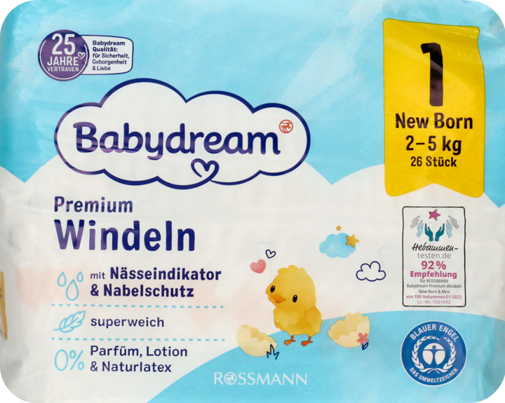 rossmann pieluchy babydream 1 cena