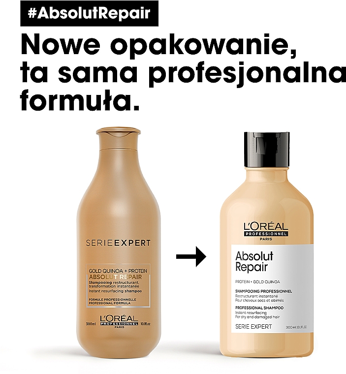 serie expert gold quinoa protein szampon opinie