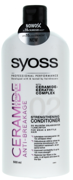syoss ceramide complex anti-breakage odżywka do wzmocnienia włosów