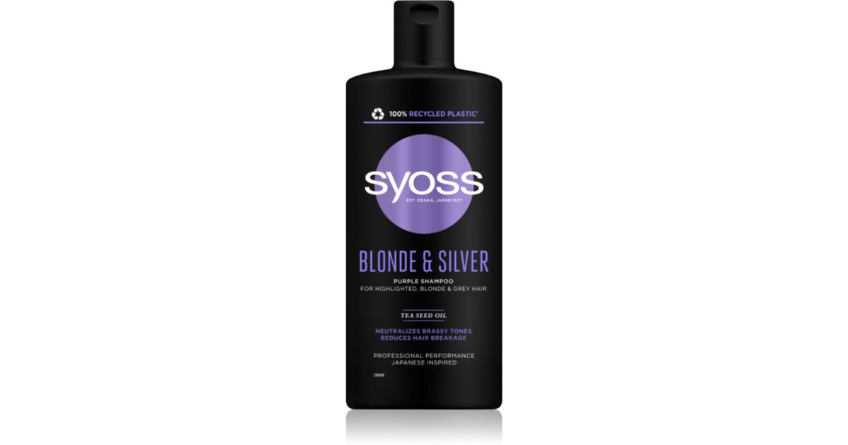 syoss fioletowy szampon