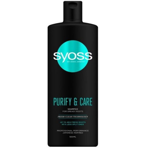 syoss purify & care szampon do włosów 500 ml