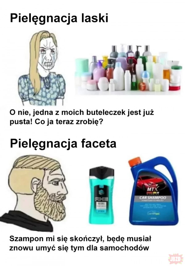 szampon dla faceta memy